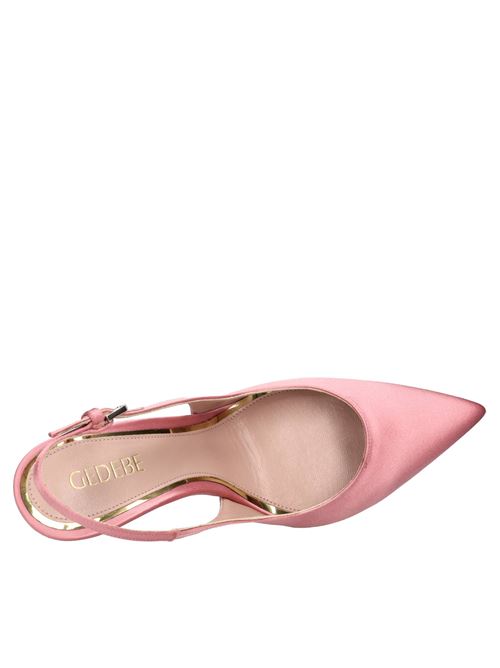  GEDEBE | PARIS SLINGBACK CRYSTAL HEEL SATINROSA